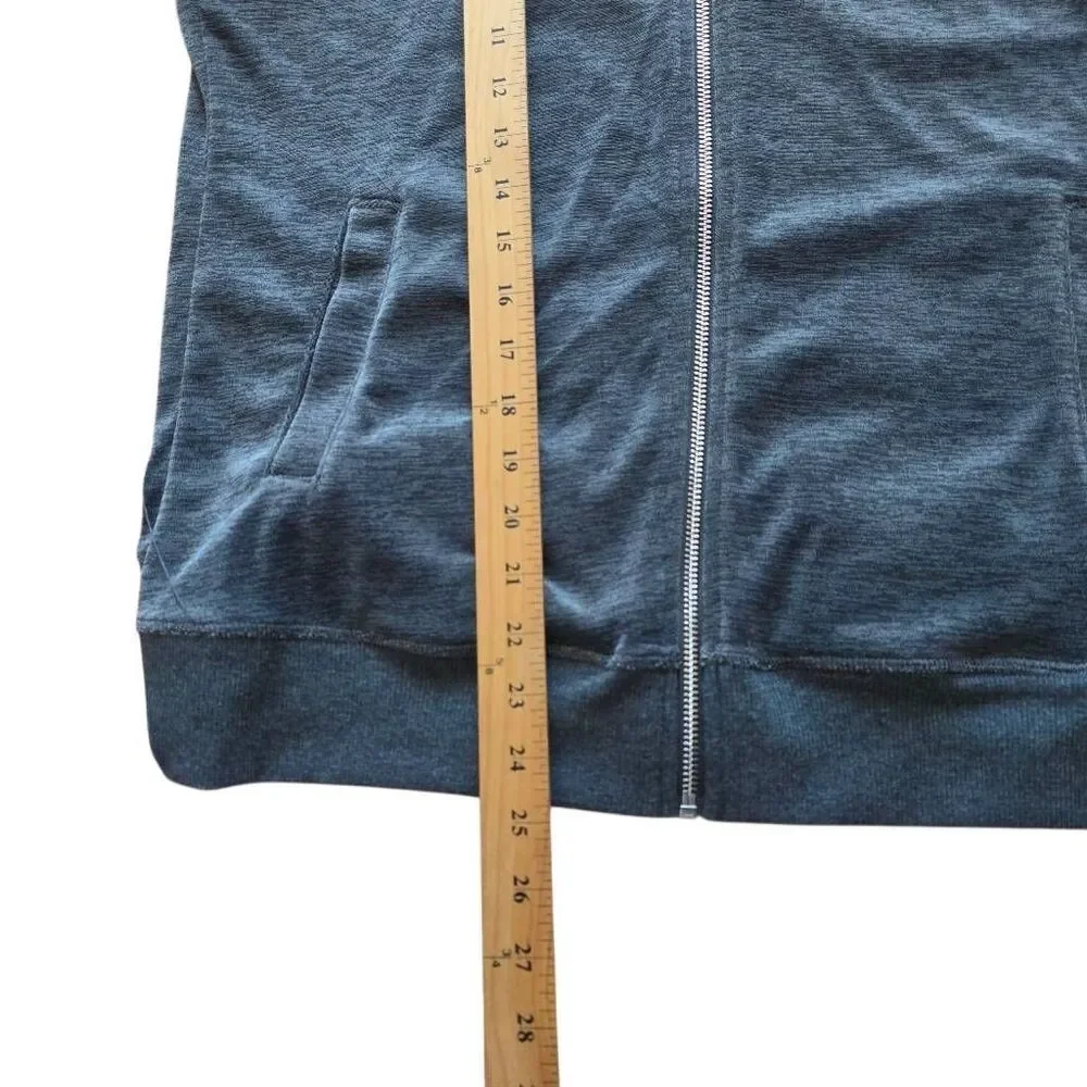 Calvin klein womens Sz M gray velour bomber jacket faux leather trim